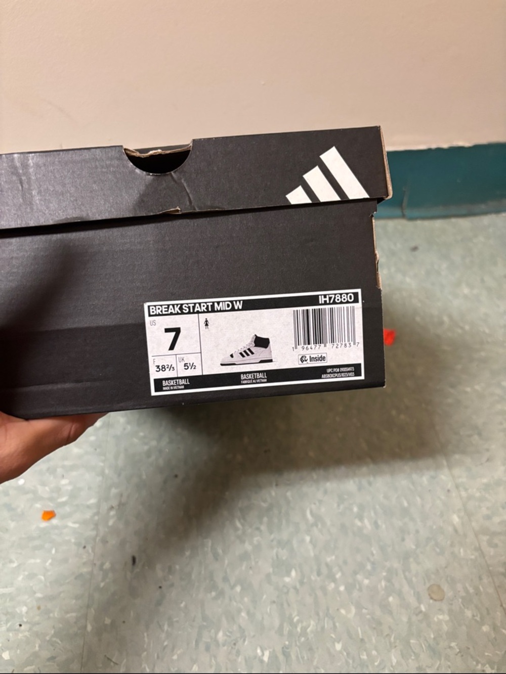 adidas Break Start Mid W Sneaker Box - Black & White